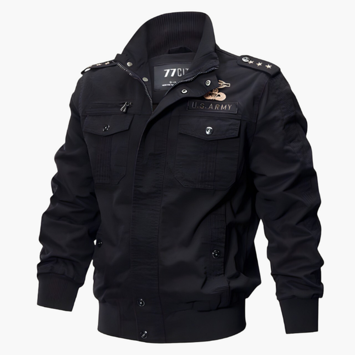 Herren Bomberjacke mit Reißverschluss und Klappentaschen