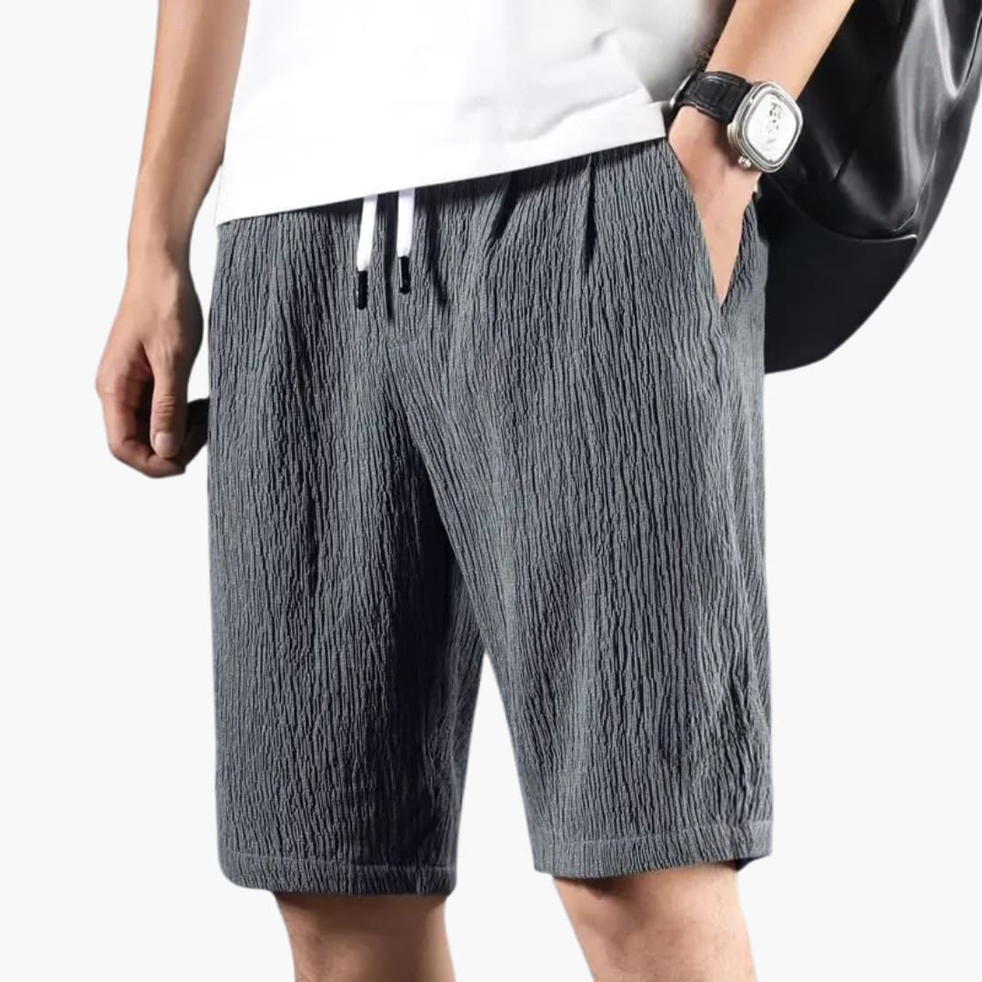 Herren Sommer Shorts mit Kordelzug und knielangem Schnitt