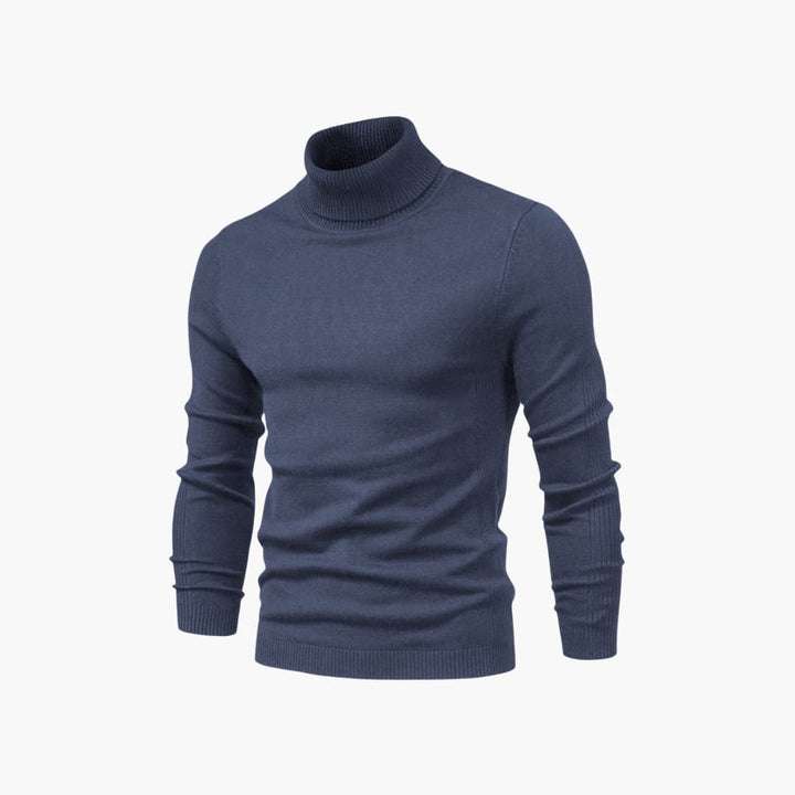 Herren pullover mit Rollkragen und langen Ärmeln