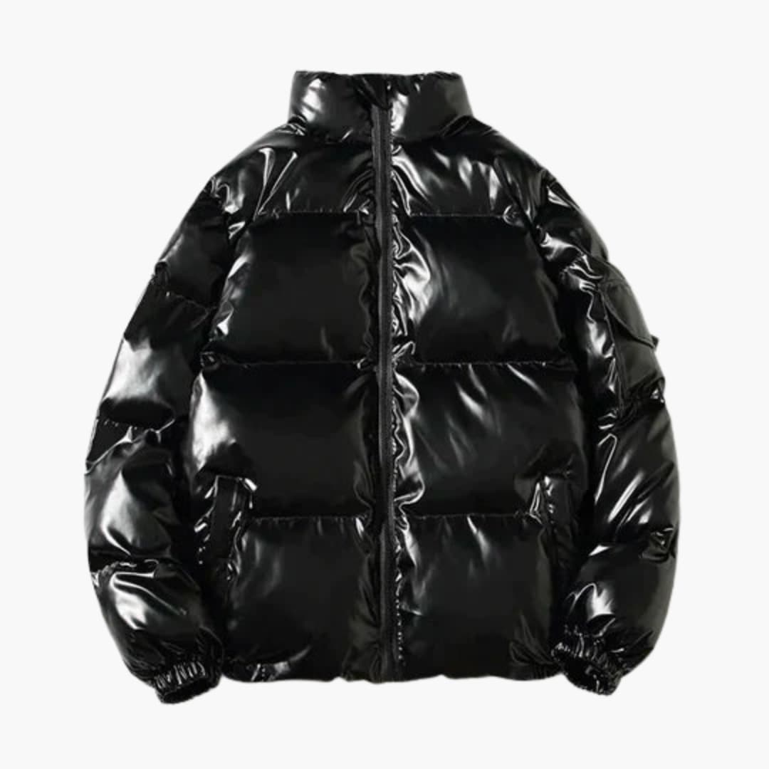 Metallic Winter Pufferjacke für Herren