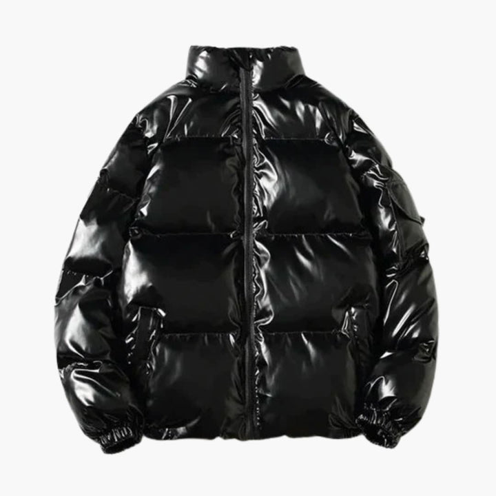 Metallic Winter Pufferjacke für Herren
