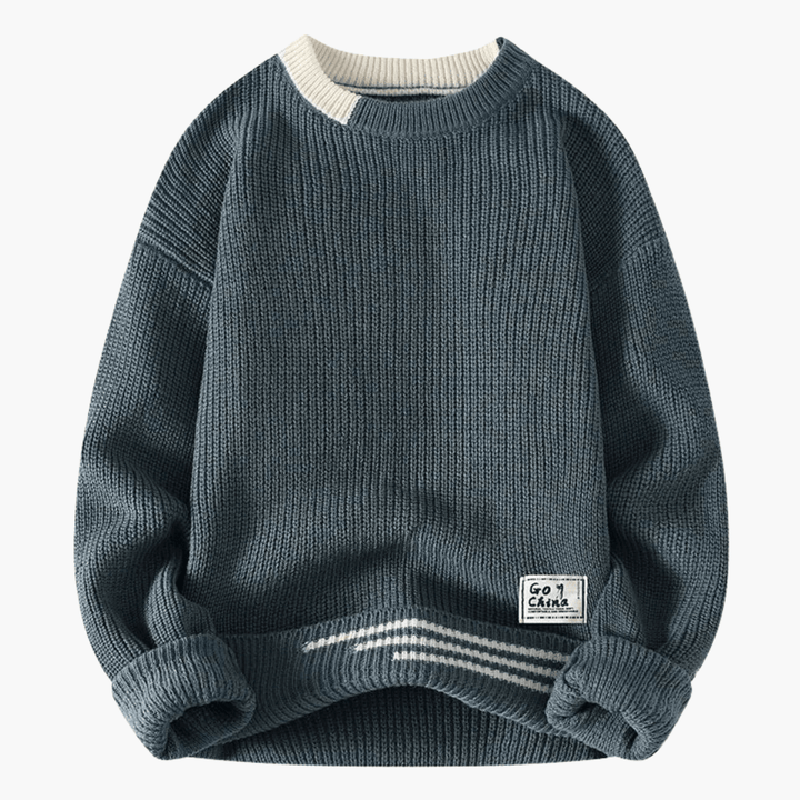 Moderner weicher Strickpullover für Herren - SchmiedeMode