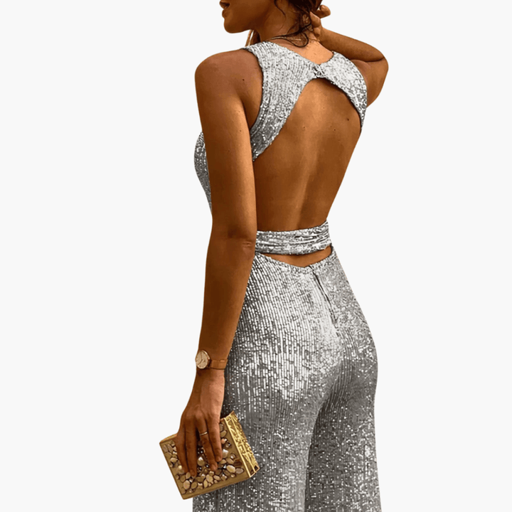 Stylischer Glitzer Jumpsuit für Frauen - SchmiedeMode