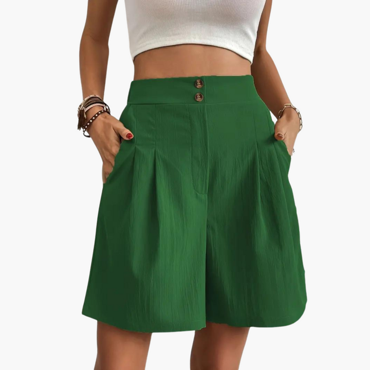 Ripp Crop Top mit Plisseerock für Damen – Sommeroutfit