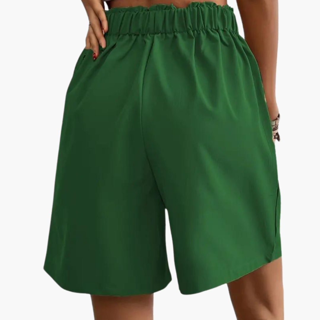 Ripp Crop Top mit Plisseerock für Damen – Sommeroutfit