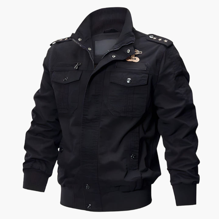 Herren Bomberjacke mit Reißverschluss und Klappentaschen