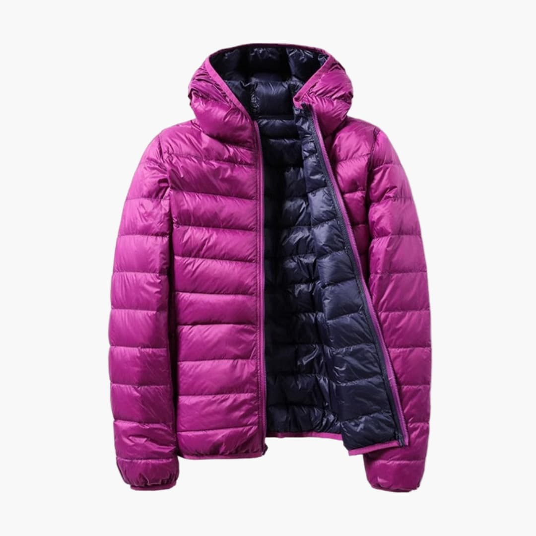 Damen Steppjacke mit Kapuze und Wendefunktion