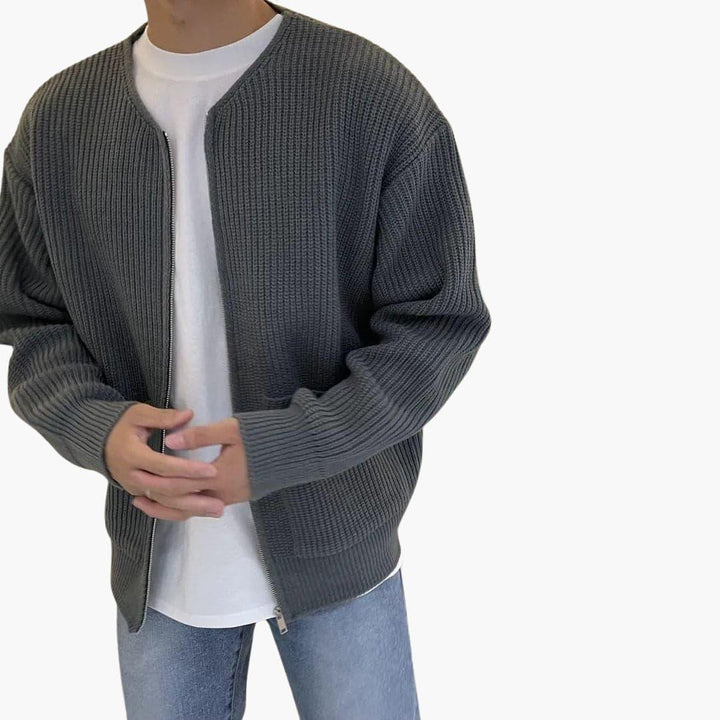 Bequemer modischer Strickjacke für Herren - SchmiedeMode