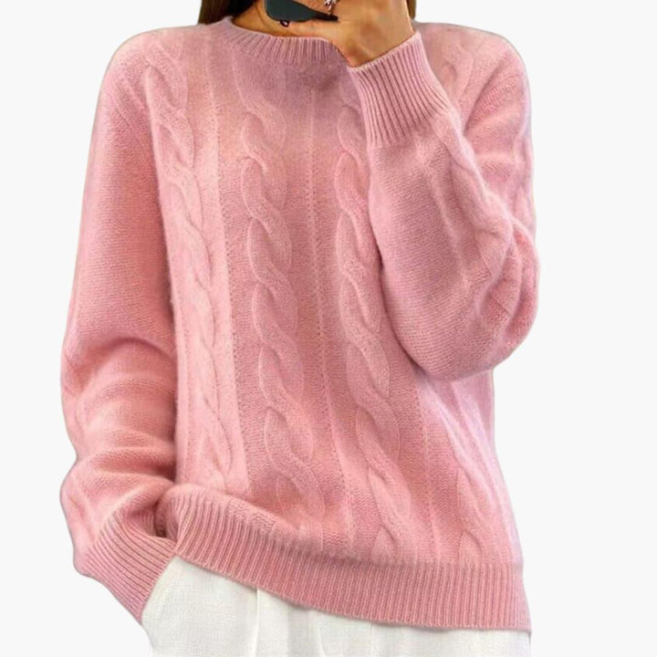 Bequemer Pullover mit lockerer Passform für Damen - SchmiedeMode