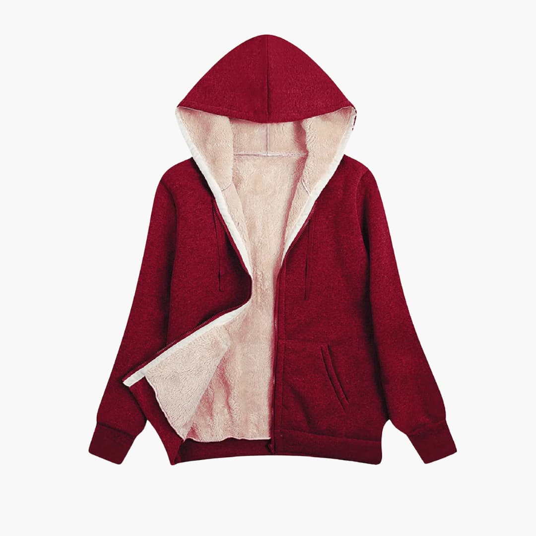 Damen jacke mit Kapuze und Reißverschluss