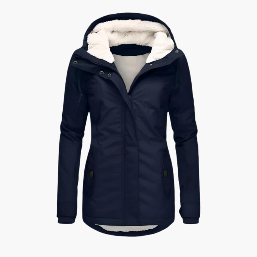 Gefütterte Winterjacke mit Kapuze für Herren