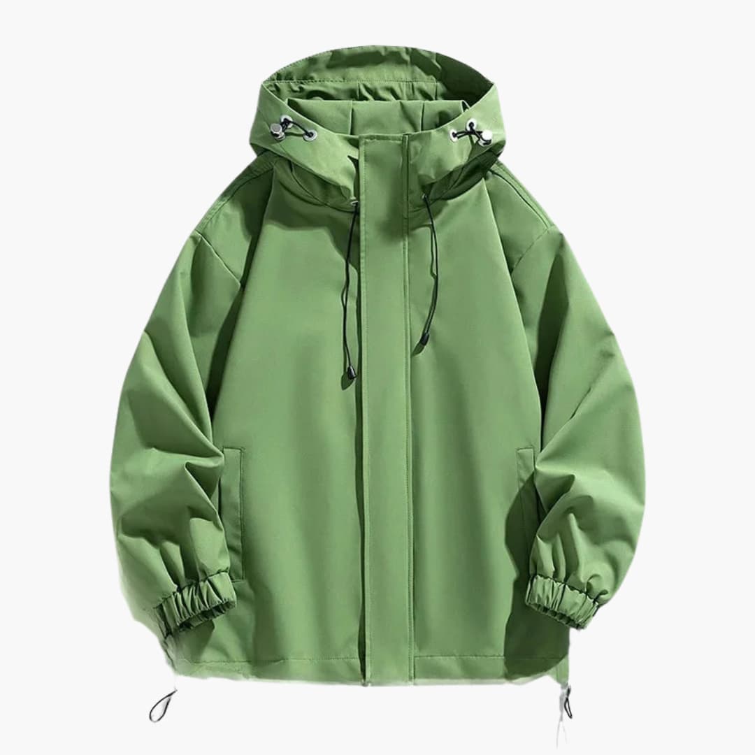 Herren Skijacke mit Kapuze und elastischem Saum