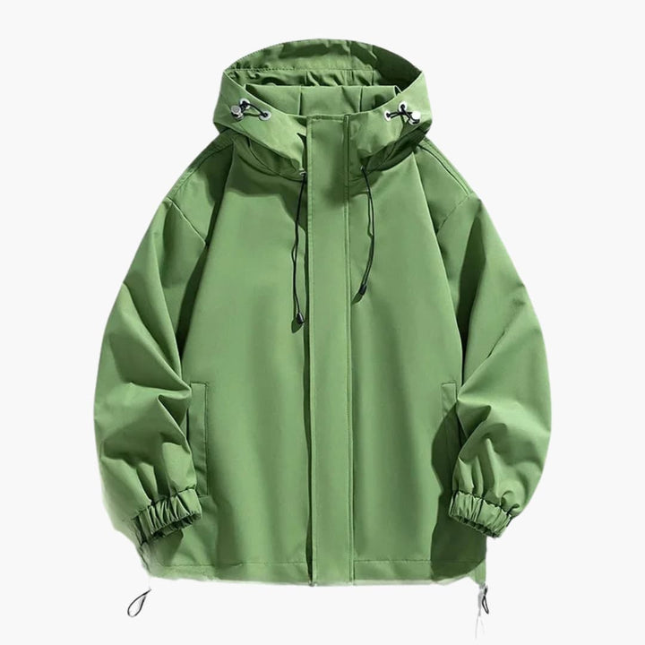 Herren Skijacke mit Kapuze und elastischem Saum