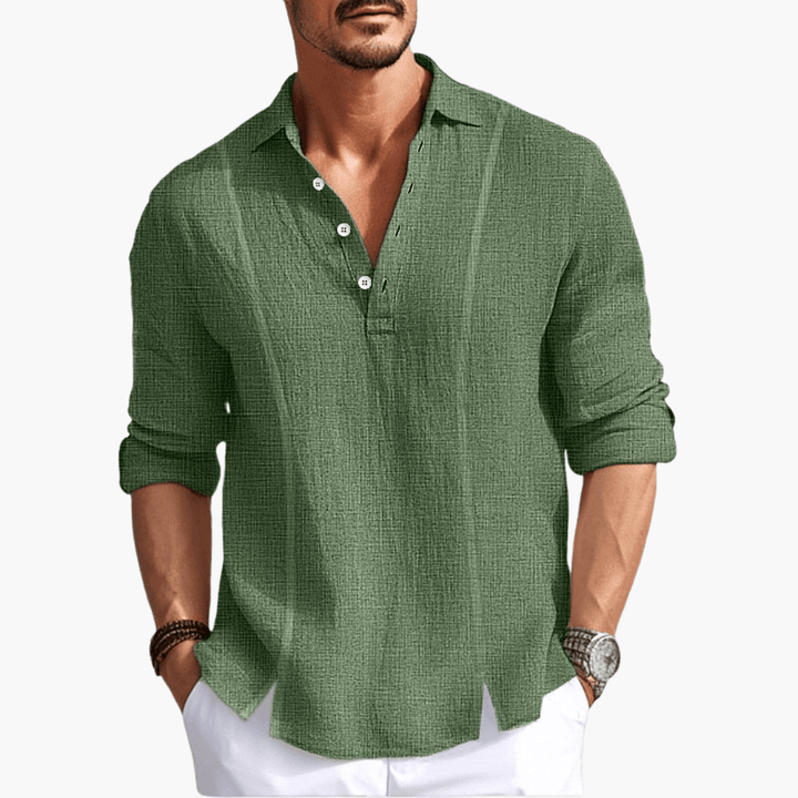 Bequemes Button-Up-Hemd für Männer - SchmiedeMode
