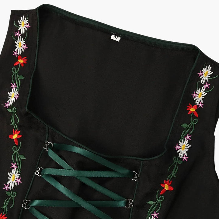 Besticktes Dirndl kleid mit Schürze für Damen - Oktoberfest 2025