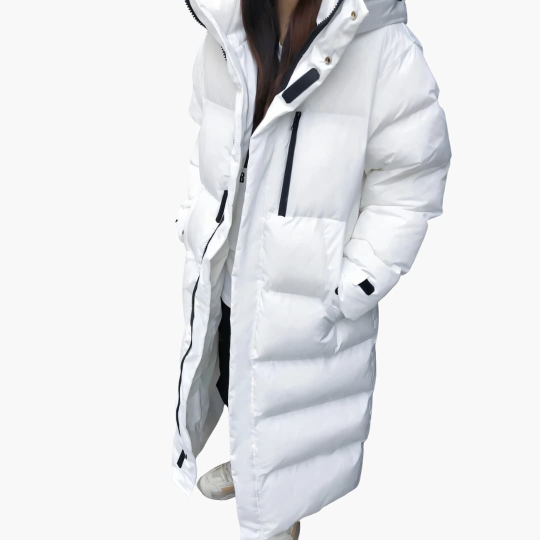 Daunenjacke mit Kapuze für Damen