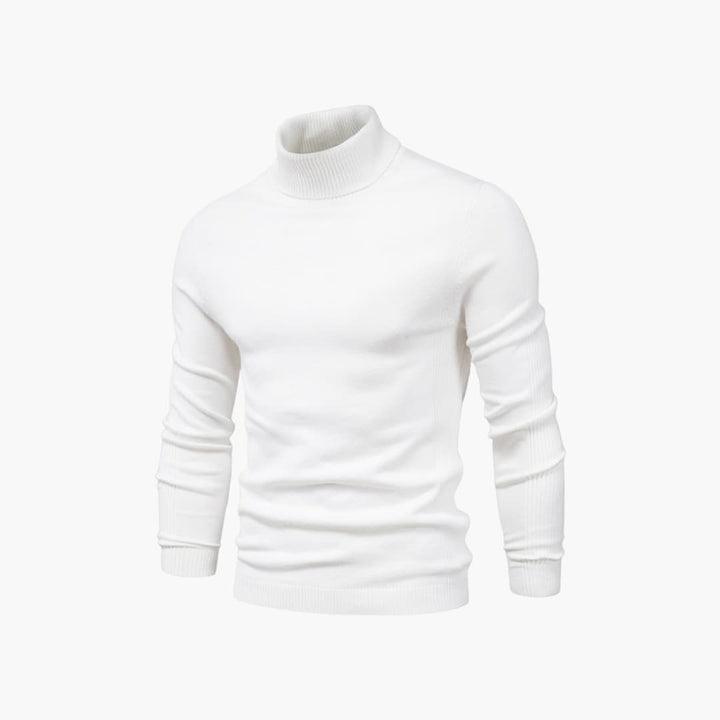 Herren pullover mit Rollkragen und langen Ärmeln