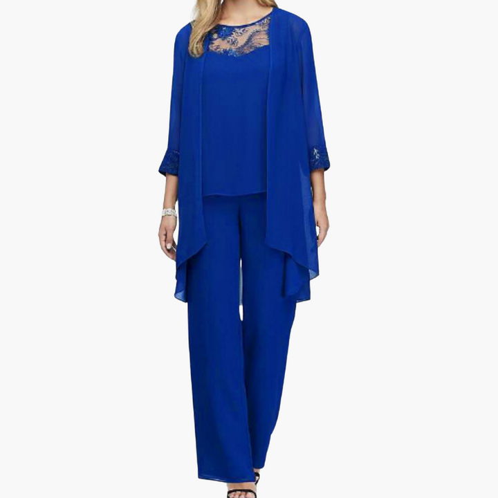 Dreiteiliges formelles Set für Frauen - elegante Kombination