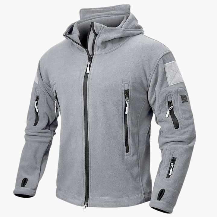 Herren-Kapuzenjacke mit Reißverschluss und mehreren Taschen