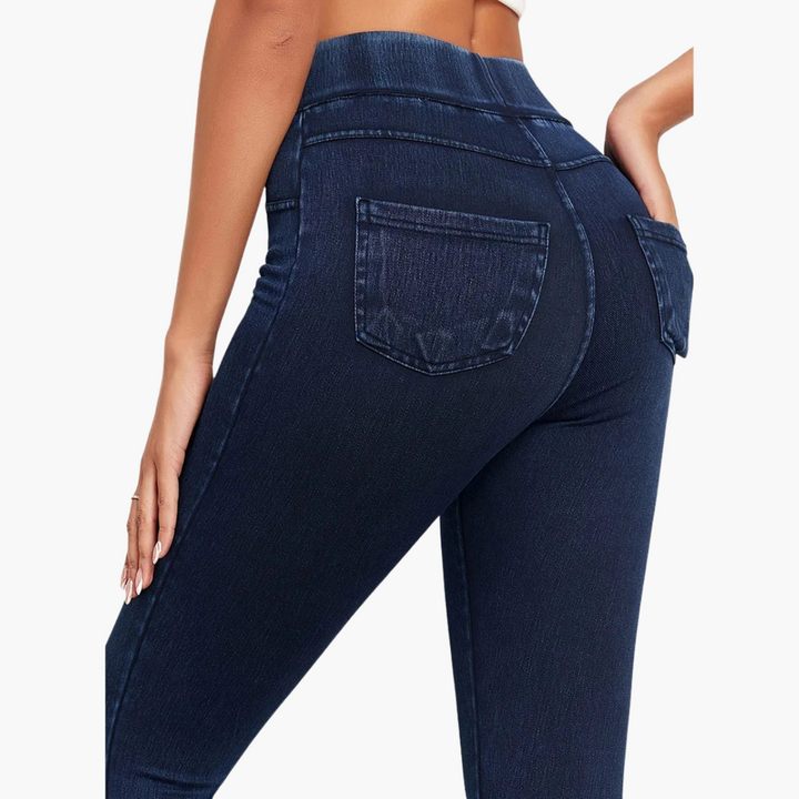 Damen Jeggings mit hohem Bund und schmalem Bein