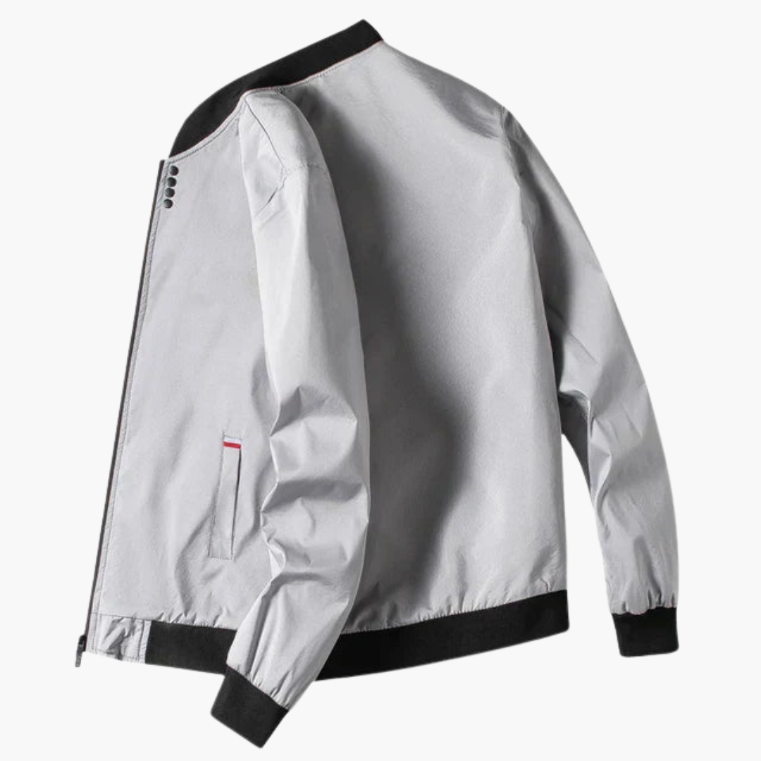 Herrenjacke mit Rippkragen und Taillentaschen