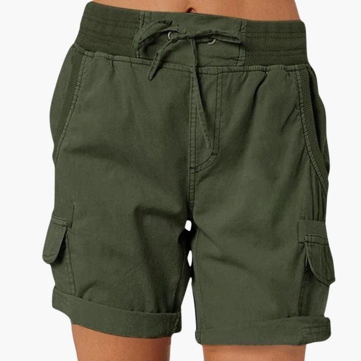 Damen Cargo Shorts mit Kordelzug – Bequem und stilvoll