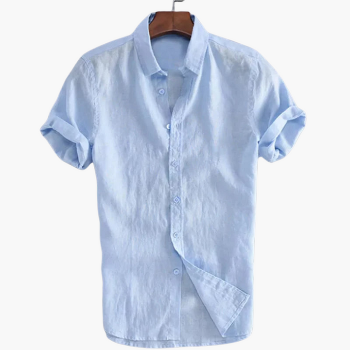 Casual White Shirt für Männer - Short-Sleeve & Stylish