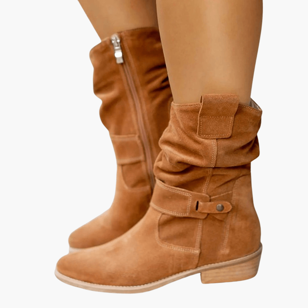 Elegante Stiefel mit bequemer Sohle für Frauen - SchmiedeMode