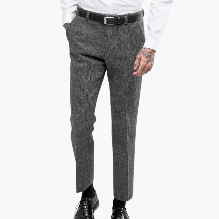 Klassische Slim Fit Vintage-Hosen für Männer - SchmiedeMode