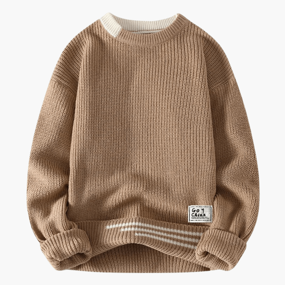 Moderner weicher Strickpullover für Herren - SchmiedeMode