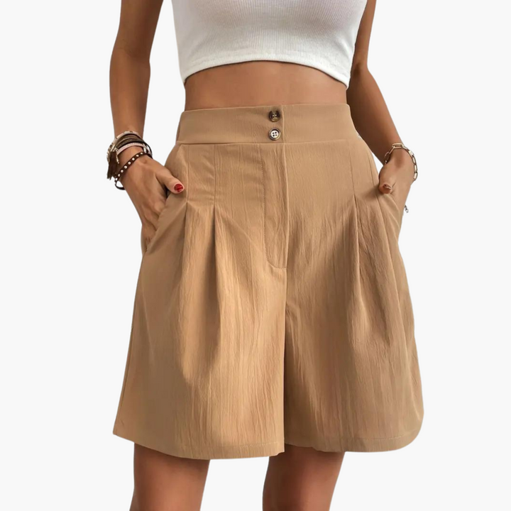 Ripp Crop Top mit Plisseerock für Damen – Sommeroutfit