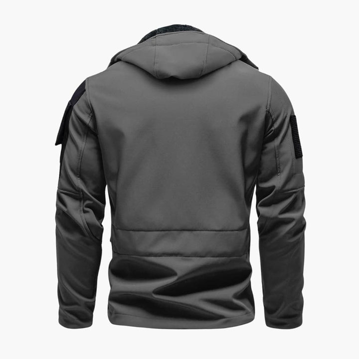 Herren Kapuzenjacke mit Reißverschluss und mehreren Taschen