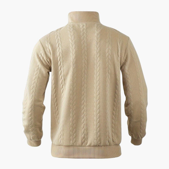 Warmer und stylischer Half-Zip Pullover für Männer - SchmiedeMode