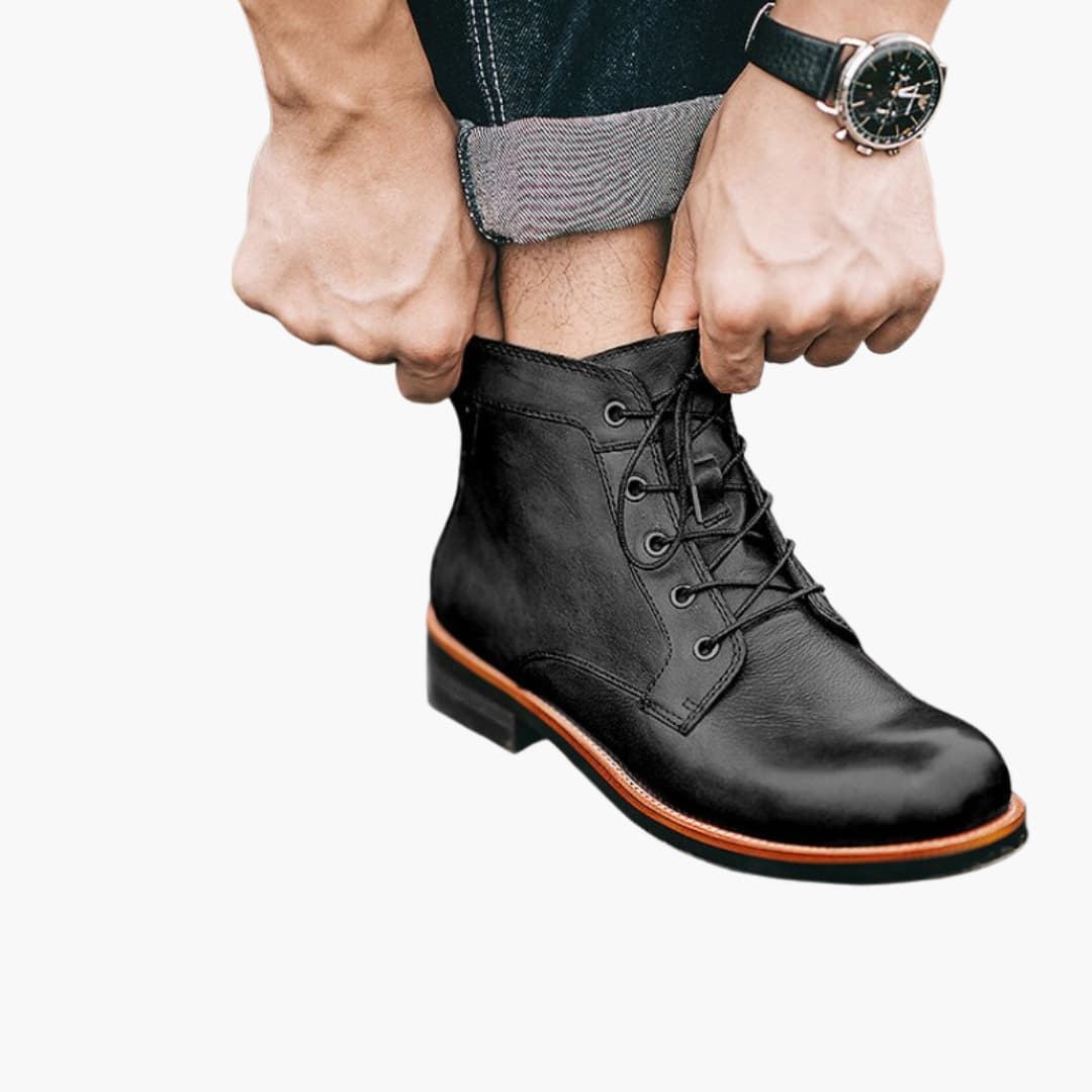 Schnürstiefel aus Leder für Herren