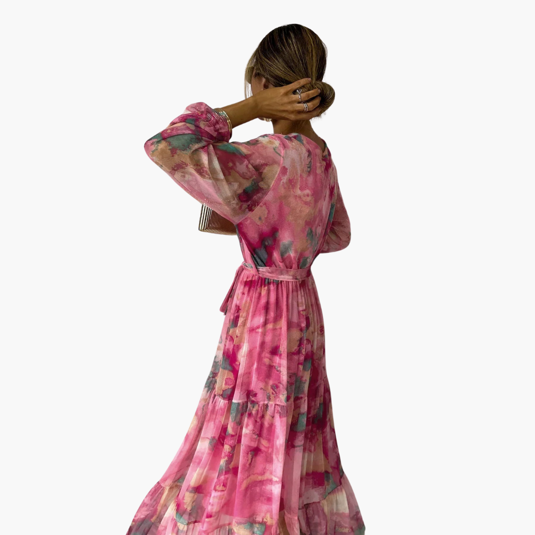 Langärmeliges Sommerkleid - Damenmode für sonnige Tage
