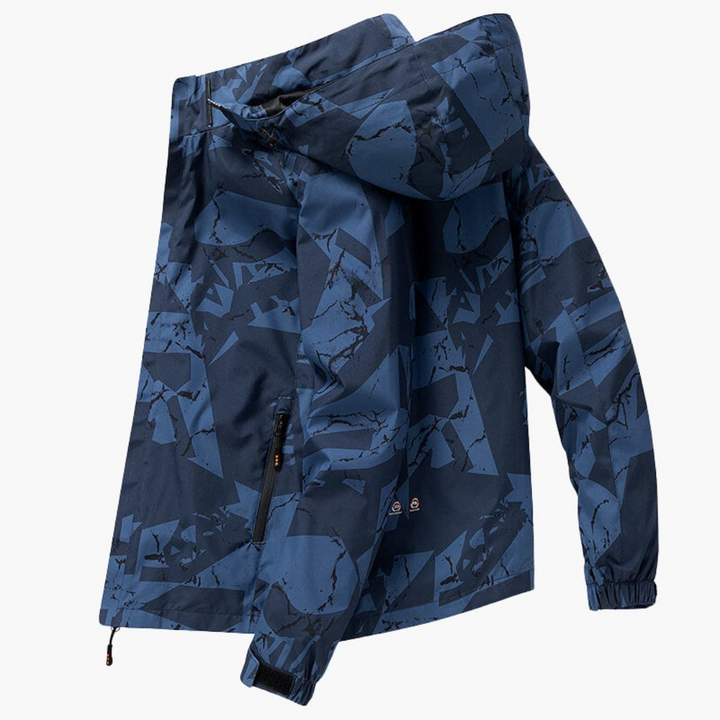 Herren Skijacke mit Kapuze und elastischen Bündchen