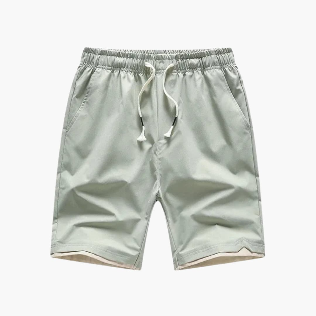 Herren Jogger Shorts mit Kordelzug und kontrastiertem Saum