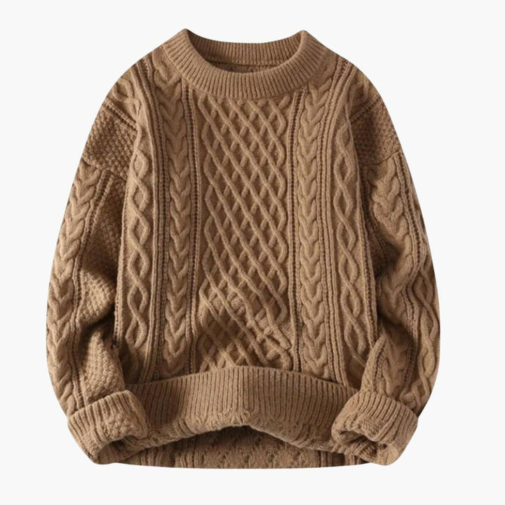 Lässiger und warmer Strickpullover für Männer - SchmiedeMode