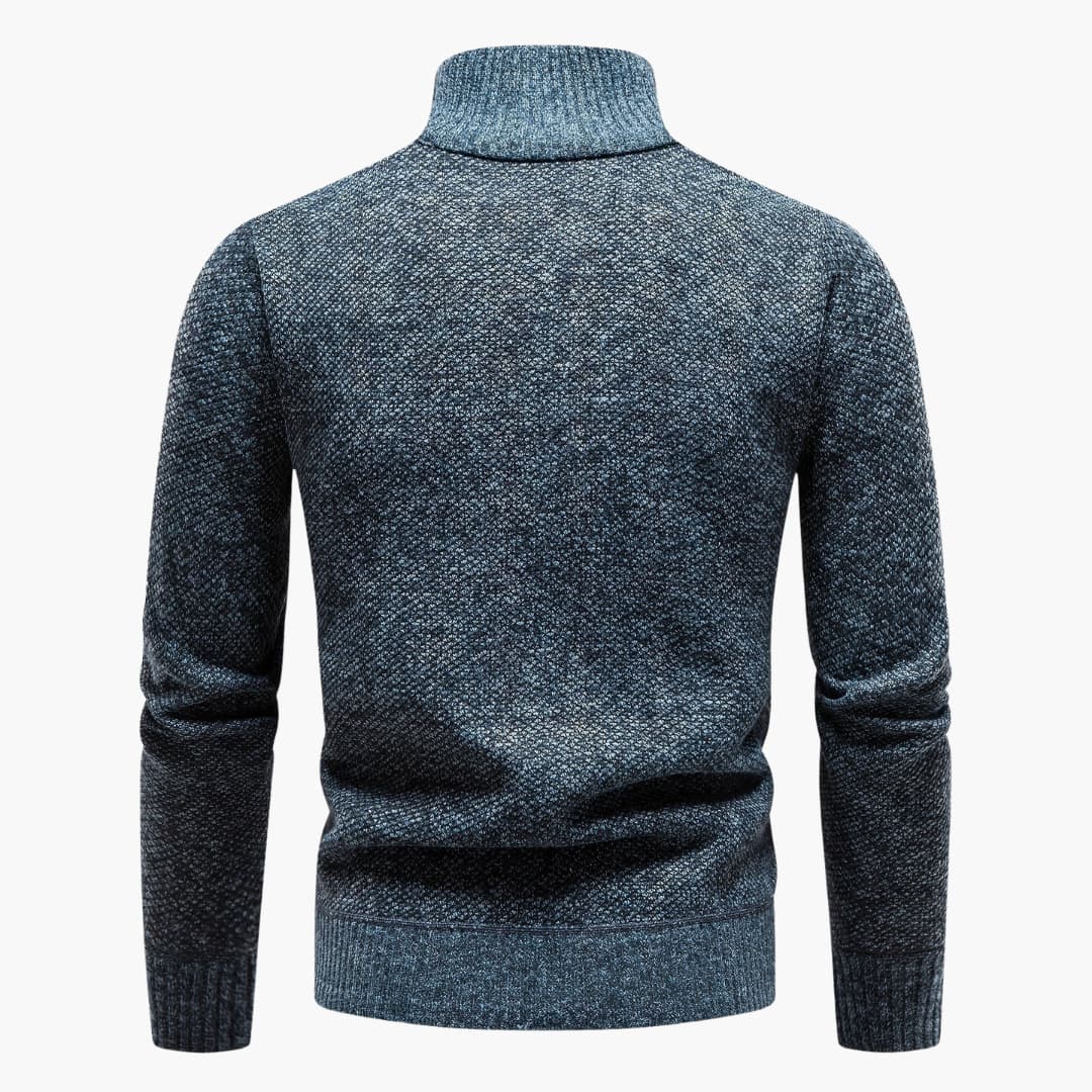 Herren Pullover mit halbem Reißverschluss