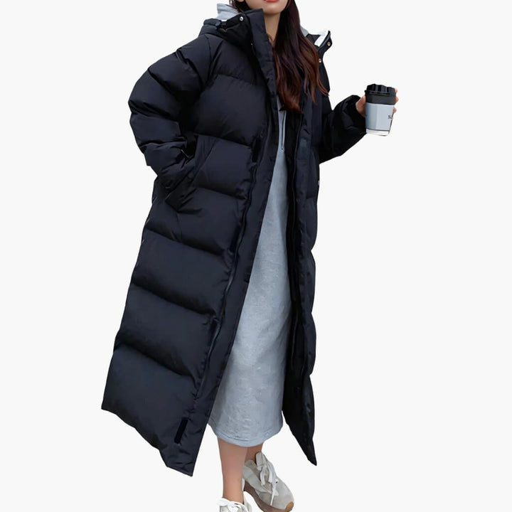 Daunenjacke mit Kapuze für Damen