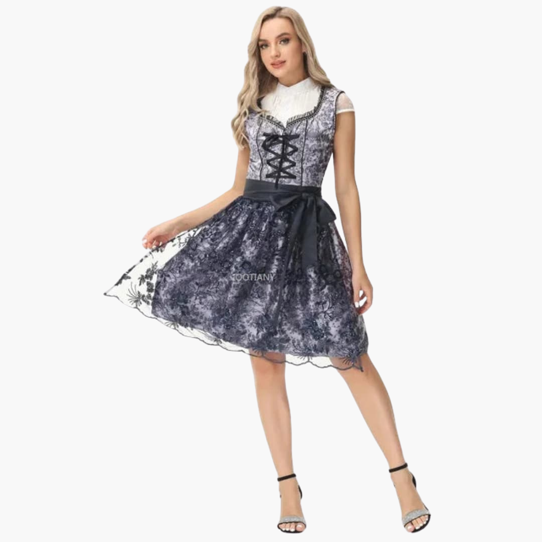 Dirndl kleid mit Spitzen­schürze für Damen - Oktoberfest 2025