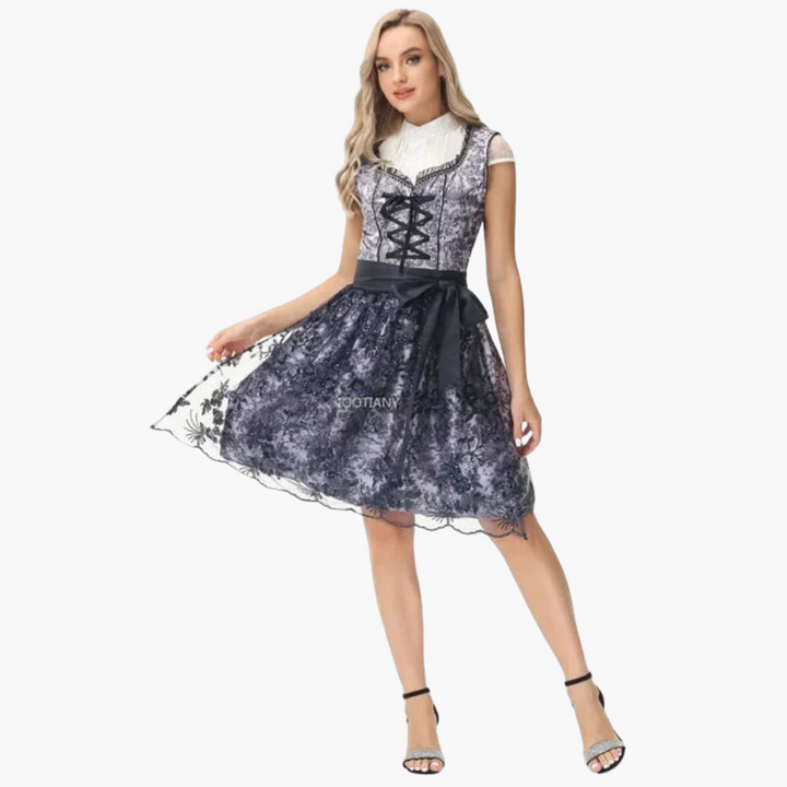 Dirndl kleid mit Spitzen­schürze für Damen - Oktoberfest 2025