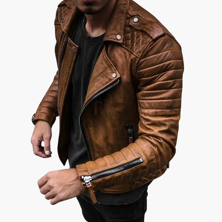 Strukturiertes Freizeitjacke für Herren