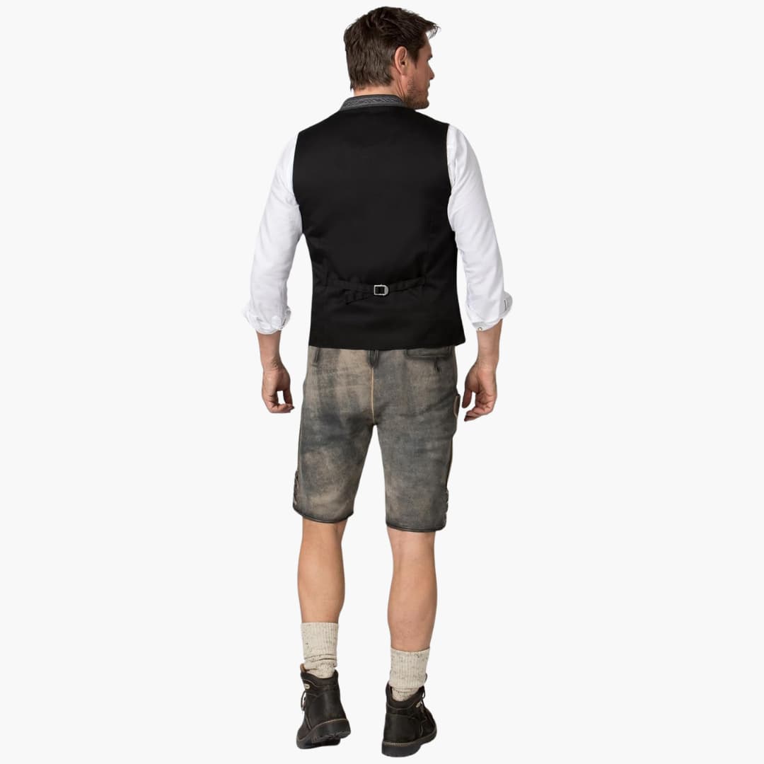 Stehkragen Trachten weste für Herren - Oktoberfest 2025