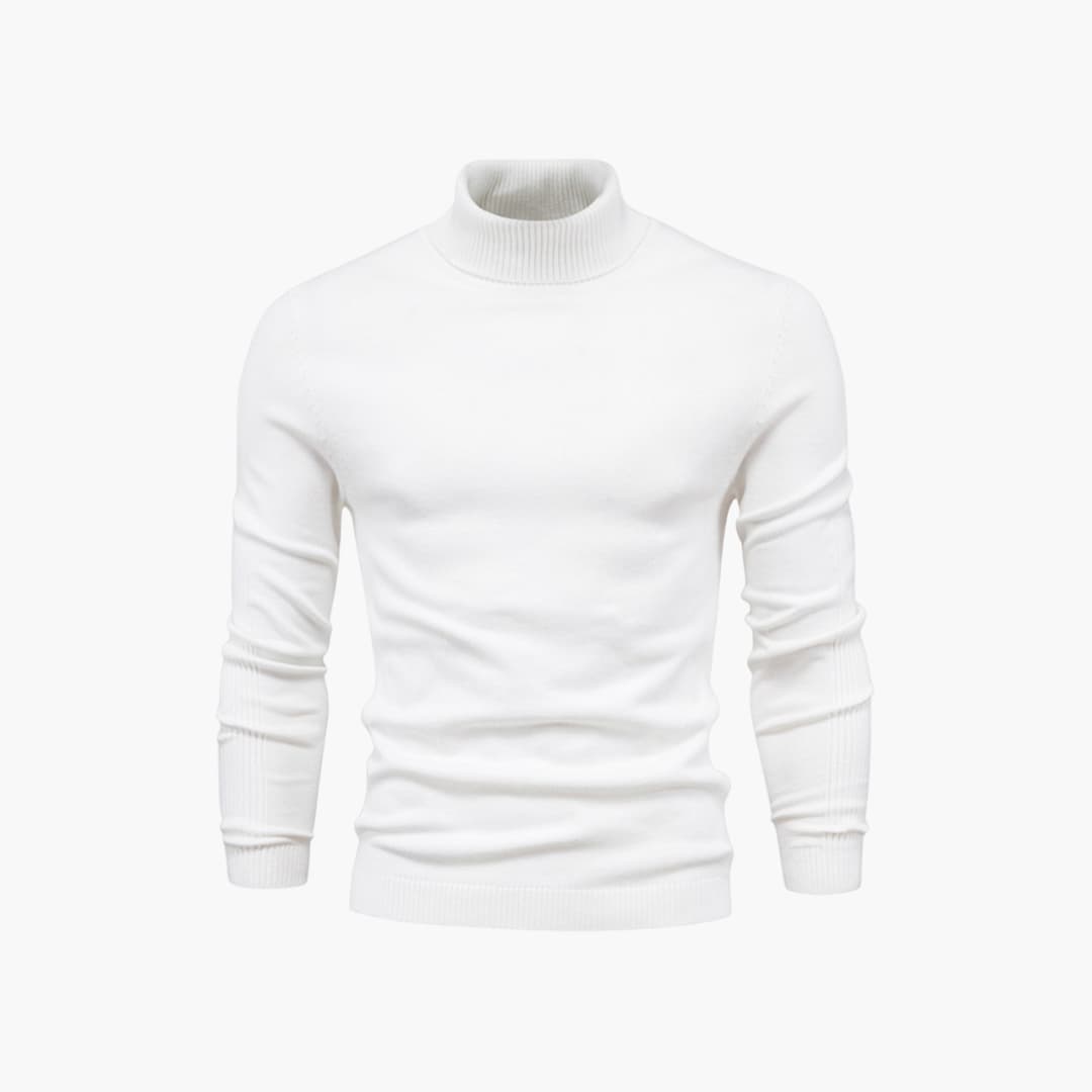 Herren pullover mit Rollkragen und langen Ärmeln