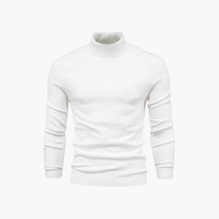 Herren pullover mit Rollkragen und langen Ärmeln