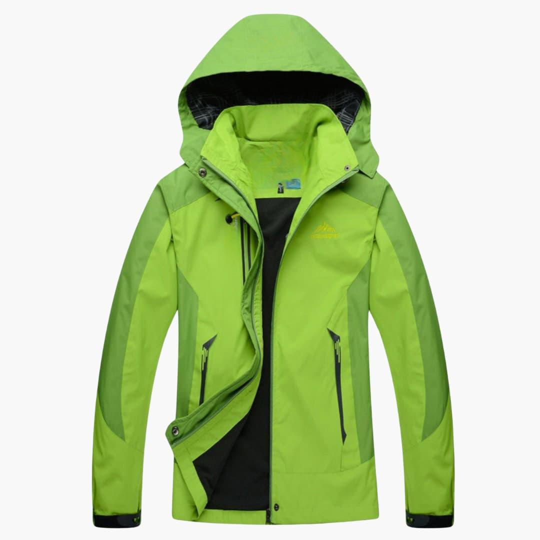Herren Outdoorjacke mit Kapuze und Reißverschluss