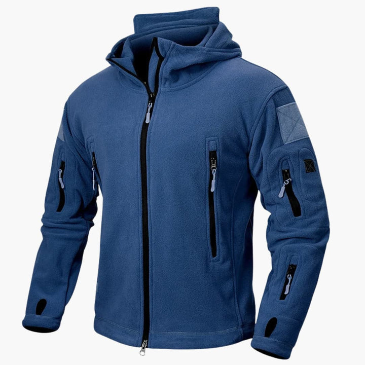 Herren-Kapuzenjacke mit Reißverschluss und mehreren Taschen