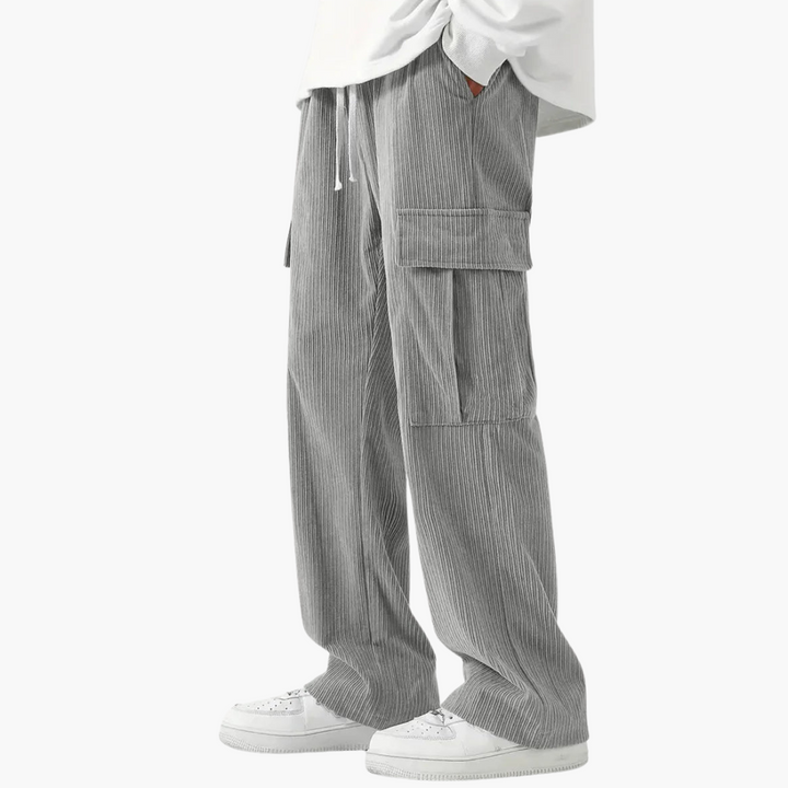 Herren Cordhose mit elastischem Bund und Seitentaschen