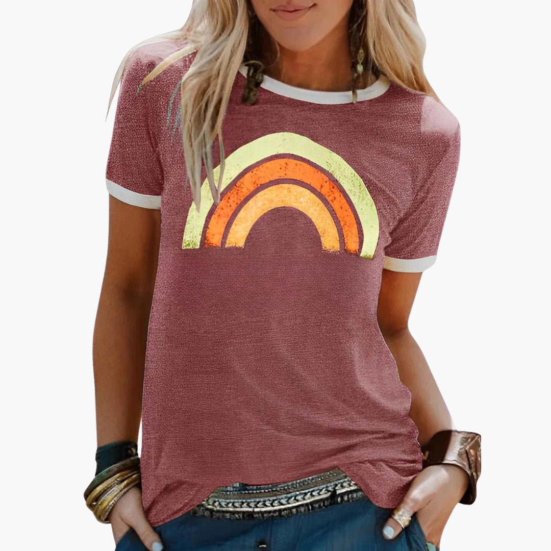 Good Vibes Grafik-T-Shirt - für Frauen im Casual-Stil